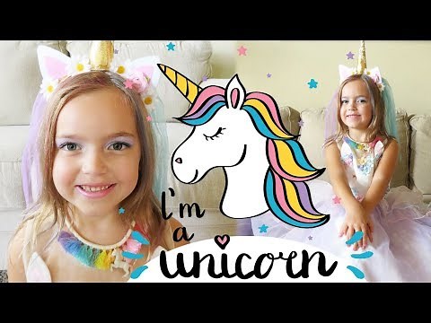 Unicorn Costume with Unicorn Hair, Makeup & Jewelry | Crazy8Family