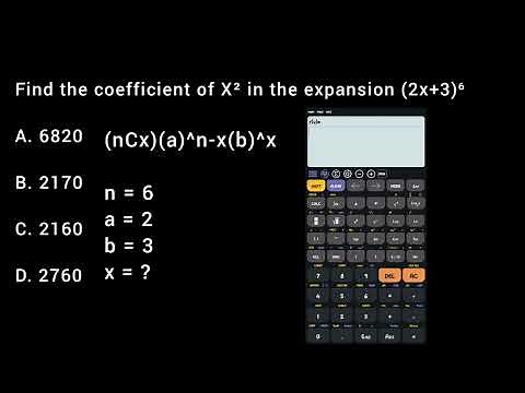 Solve Binomial Expansion easily using Calculator Method and tricks 🥵
