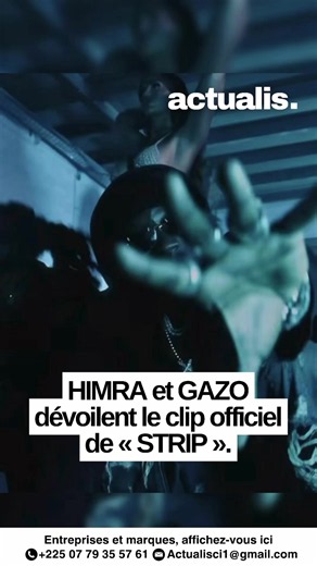 C’est enfin disponible ! Himra et Gazo lèvent le voile sur le clip officiel de « STRIP », une collaboration très attendue par leurs fans. 🚀🎶 Après avoir suscité une énorme attente, les deux artistes dévoilent un visuel qui accompagne ce featuring explosif. Un nouveau morceau qui devrait rapidement faire parler de lui. Avez-vous déjà regardé le clip ? 👀🔥 #Himra #Gazo #STRIP #fyp #cotedivoire🇨🇮