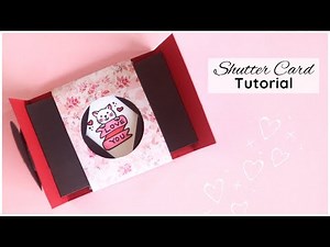 Shutter Card Tutorial | Valentine's Day Card Idea
