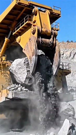 Unbelievable Power of Heavy Machinery in the Quarry!!