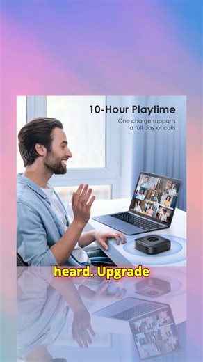 Crystal-Clear Conference Speakerphone: Meetings Mastered #gadgets #tech #speakerphone