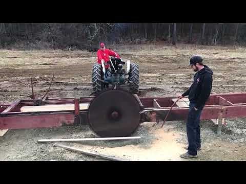 The Foley Belsaw sawmill; A test run after relocation. #1