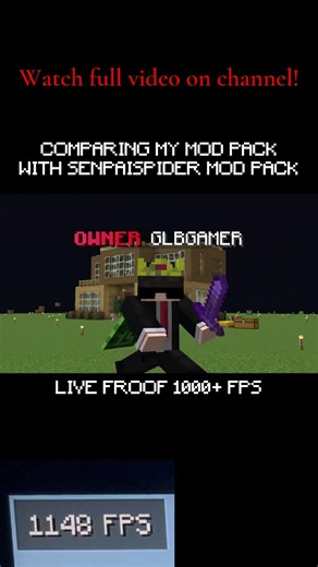 Best FPS Boost Mod Pack For Minecraft…!! #minecraft #senpaispider #mods #fpsboost
