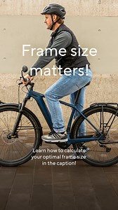 🚴‍♂️ Frame Size Matters: Unlock Your Cycling Potential! 🌟 A well-fitting bike is more than just a comfort boost - it's a performance enhancer! But did you know that choosing the right frame size can be a game-changer for your riding? 🏆 📏 Get the Fit Right: Start with your inseam length, a crucial measurement for determining your ideal frame size. Here are some quick calculations to get you started: - City/Trekking Bike: Inseam x 0.66 = Frame Height (cm) - Mountain Bike: Inseam x 0.226 = Fram