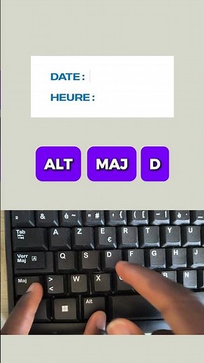 Affiche la date et l'heure sans saisir #windows #hack