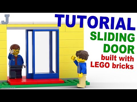 Tutorial On How To Make A Sliding Door With Smooth Threshold Using LEGO Bricks