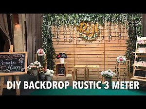 DIY | Pasang pallet backdrop rustic 3 meter