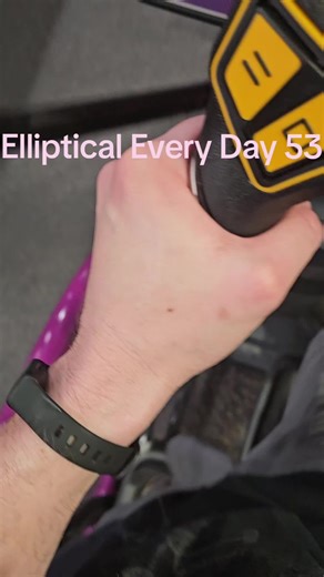 Day 53: 12 resistance for 20 minutes, 11 for 10. today I didn't improve much, but it was actually a big day. Could nottt catch my breath and wanted to quit baddd but toughed it out. #elliptical #dailycardio