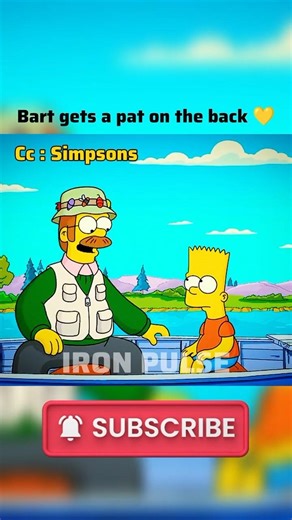 Bart Gets A Pat On The Back //#simpsons #shorts