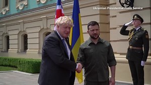 Britain's Boris Johnson meets Zelenskiy on surprise Kyiv trip