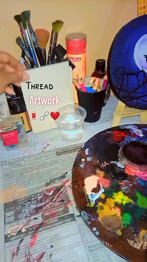 thread art work 🧵🔗❤️#thread #threads #threadartwork #❤️ #fypシ #muqadas #artist #❤️ #🧵 #pleaseunfreezmyaccunt🥺