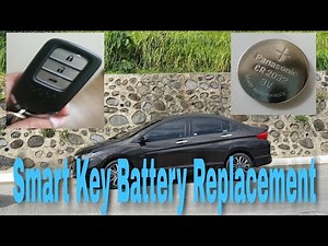 How to replace the Honda City remote control battery?