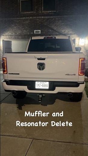 2024 Ram 1500 Muffler and Resonator Delete. #ramtrucks #exhaust #muffler #mufflerdelete