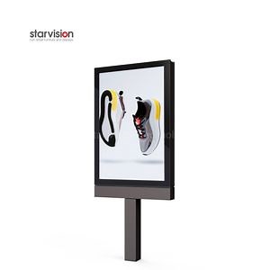 [Hot Item] 75 Inch Digital Screen with LED Backlit Signs Unipole Outdoor Digital Poster