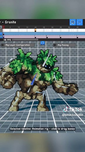 scale tool!! squish your pixel art #digitalart #indiegames #indiegame #fightinggame #indiegamedev #gamedev #videogames #smackstudio #pixelartist #aseprite #pixelart