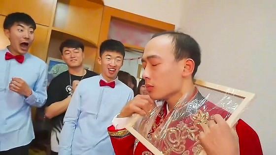 Groom's wedding game takes a hilarious turn