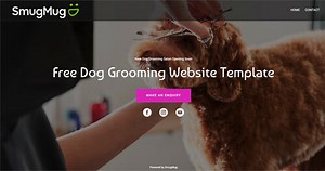 FREE Dog Website Templates - K9 Dog Groomers UK