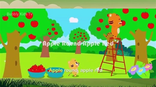 Apple Round Apple Red | Nursery Rhymes | Kids Songs