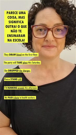 Prof. de inglês - Sylvia on Instagram: "VOCÊ SABE O SIGNIFICADO DESSES VERBOS NESSAS FRASES? 😮😮 O QUE NÃO TE ENSINARAM NA ESCOLA! Além da gramática, ter conhecimento de vocabulário e verbos ajuda muito na hora da comunicação com o nativo, então vamos ver se você conhece o que essas frases significam? Aproveita e salva e compartilha com seus amigos que também tem essa dúvida. 👍 #inglês #inglesonline #inglesparaadultos #inglesfluente #ingles"