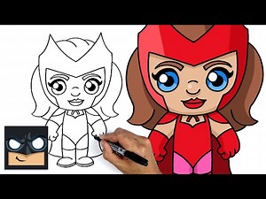 How To Draw Scarlet Witch | Wandavision - Videos For Kids