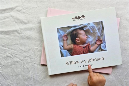 Bump to Baby Memory Book Canva Template | First Year Milestones (digital Download) - Etsy