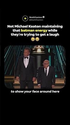 Michael Keaton Becomes Batman at the Oscars