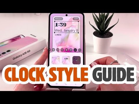 Samsung Galaxy A35 5G: How to Change Your Lock Screen Clock Style