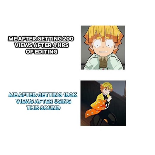 "Use This Sound for 100k Views😮‍💨" #zenitsu #views #sound #anime