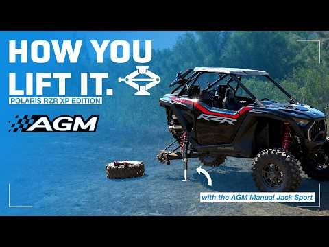 How to Lift a Polaris RZR PRO XP with the AGM Manual Jack Sport