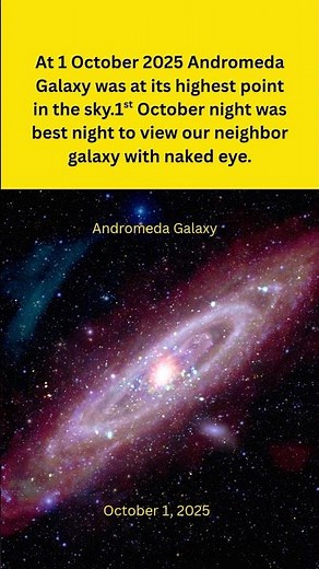 Andromeda view with naked eye ? #andromedagalaxy