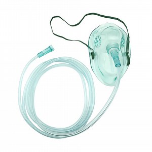 [Hot Item] PVC Adjustable Elastic Adult and Child Strap Medic Rebreather Oxygen Mask