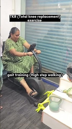 TKR Total knee replacement exercise #physiotherapy #paralysis #tkr #kneepain #gaittraining