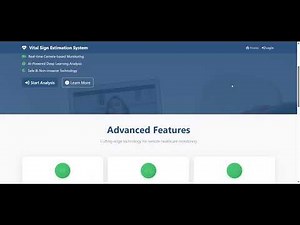 Vital Sign Estimation Using Webcam | Python AI Project | Heart Rate & Respiration Detection