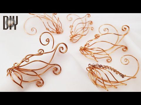 Angel Wings | Fairy wings | Earcuff | Elf ear | wire jewelry | simple | DIY @LanAnhHandmade 691