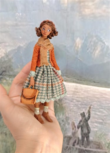 1:12 Scale Doll, Dollhouse Miniatures, Dollhouse Doll, Miniature Doll - Etsy