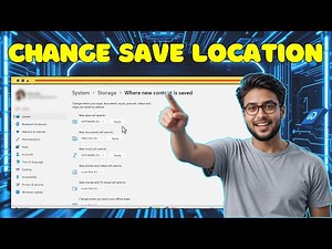 How To Change The Default Save Location In Windows 11 | Free Up C Drive Space (2025)