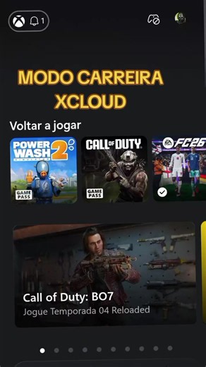 🎮 XCLOUD GAME | CONTA COMPARTILHADA 🎮 Jogue seus jogos favoritos na nuvem, sem precisar de um console ou PC potente! Basta uma boa conexão com a internet para começar a jogar. ✅ Conta compartilhada 💰 A partir de R$ 7,99 🎮 Acesso ao catálogo do Xbox Cloud Gaming (xCloud) 📱 Funciona em celular, PC, TV e outros dispositivos compatíveis ⚡ Suporte durante o período da assinatura 📩 Chame no direct para garantir sua vaga! #xcloud #fc26 #modocarreira #fc26celular
