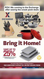 2.6K views · 66 reactions | Run to the Exchange this Friday for kitchen essentials from T-fal, Granitestone, KitchenAid, Chicago Cutlery and more! Check out a sneak peek of upcoming deals at https://www.shopmyexchange.com/savings-center/weekly-ads?cid=socwf2334108 | Exchange | Facebook