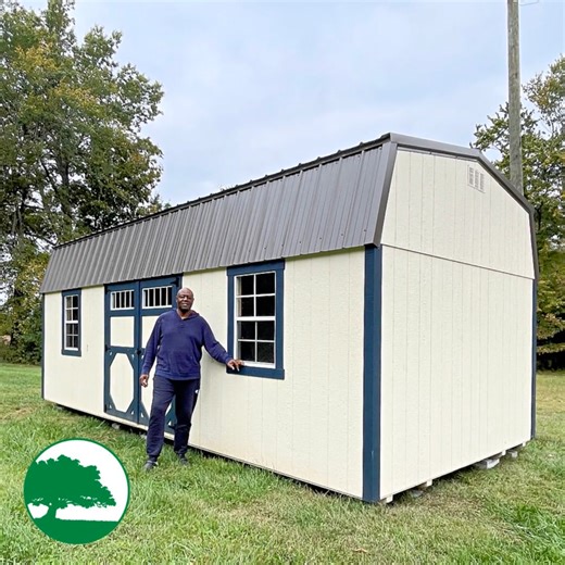 12' x 24' Painted "Side Loft Barn" delivered last week in Lebanon, KY . . browse our inventory of over 250 Sheds @ https://www.backyard-world.com/current-inventory FREE Delivery throughout Central KY | Backyard World | Facebook