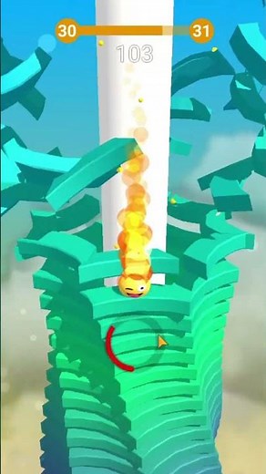 Stack Ball Level 30 PERFECT HELIX SMASH! No Black Traps #stackball #level30