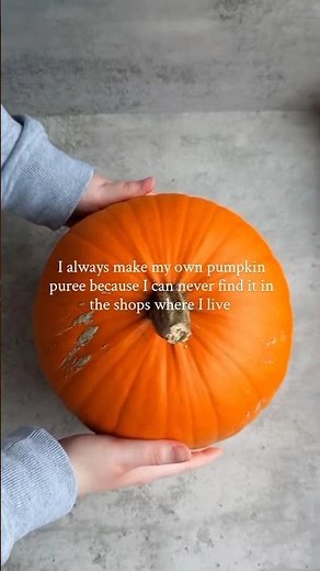 How to make pumpkin puree 🎃