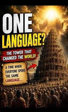 The Tower of Babel: When God Changed Every Language 🌍 | Biblical Mystery #shorts