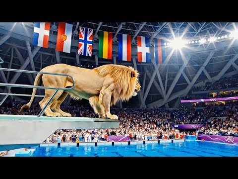 The Most Epic Diving Board Jump | Animals Diving into Water