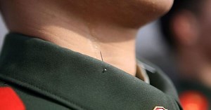Fact or Fiction: Sharp pin used to help soldiers keep posture?