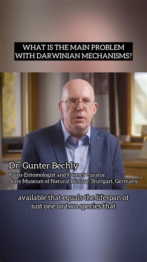 1.5K views · 166 reactions | What does it require for one specie to evolve into another? Is this possible without infusing intelligence into the system? Dr. Bechly explains. Do you agree? Let us know your thoughts and answers to these questions below. . . . . . . . . #intelligentdesign #scienceandfaith #apologetics #paleontology #sciencestudent | Center for Science & Culture | Facebook