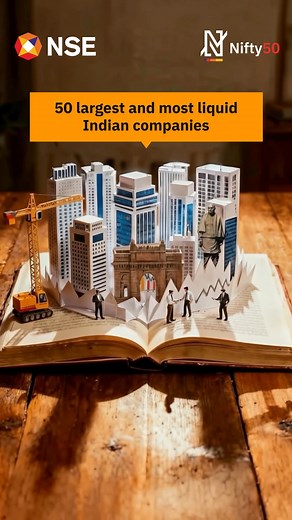 NSE India on Instagram: "Want to gauge India’s market momentum? Look no further than the Nifty 50—NSE’s benchmark index that captures the strength, scale, and spirit of India’s top companies. It’s more than a number. It’s the pulse of India’s economy! #Nifty50 #NSE #NSEIndia @nseindia"