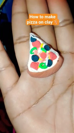 How to make pizza on clay 🍕 #shortvideo #clayart #trendingshort #newvideo #artwork #artandcraft