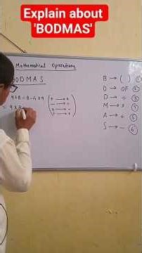 explain about BODMAS !! #shorts #ytshorts #mathpuzzle
