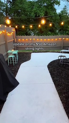 Such a great price considering it’s 100 ft and good quality! #amazonfinds #amazonhome #amazonpatio #outdoorlghts #stringlights #backyard #cheaptok #deals #inspo